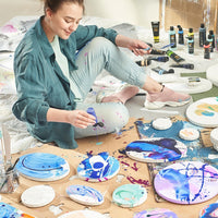 Thumbnail for Round Blank Canvases For Painting - 8 Pack (25.4 CM) - liquidation.store