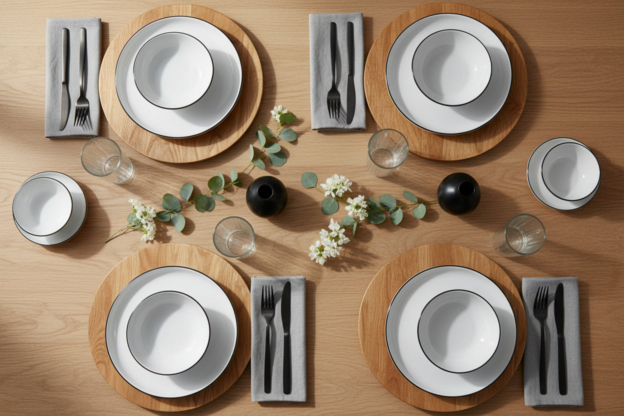 Fairmont & Main Dinner Plates 28cm - Arctic Noir (Set of 6) RTR01