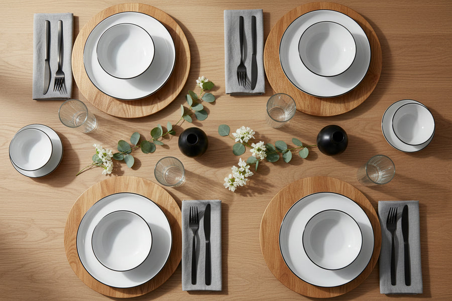 Fairmont & Main Dinner Plates 28cm - Arctic Noir (Set of 6) RTR01