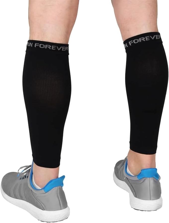 Run Forever Calf Compression Sleeve (Black) - liquidation.store