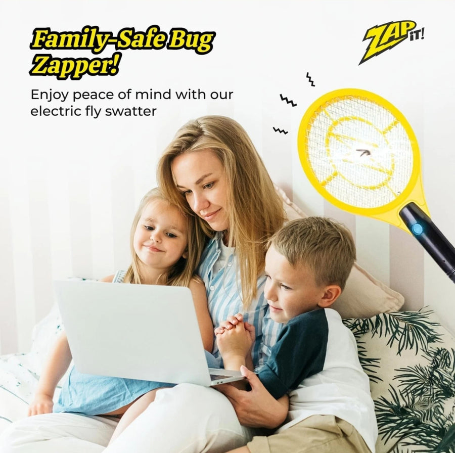 Zap It! Electric Fly Swatter Rechargeable Fly Zapper - Medium