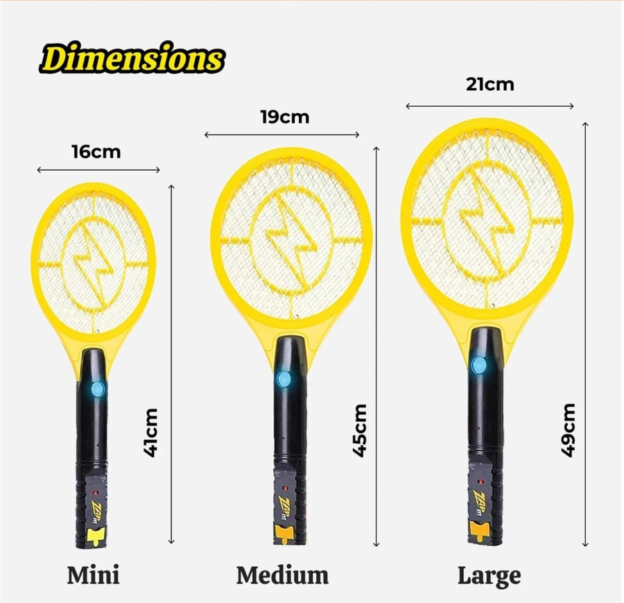 Zap It! Electric Fly Swatter Rechargeable Fly Zapper - Medium