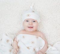 Lulujo Hello, World! Newborn Set - Birth Announcement, Hat & Swaddle