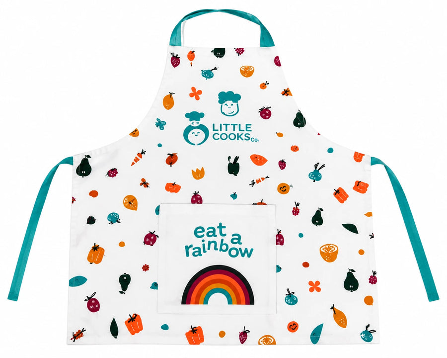 Little Cooks Co Eat A Rainbow Kids Cooking Apron