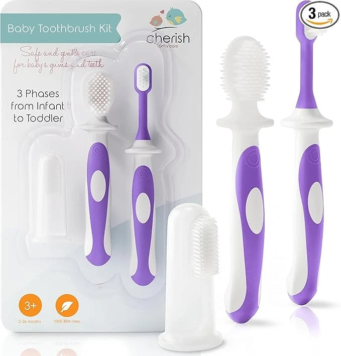Cherish Baby Care Toddler Toothbrush 0-2 Years - Purple