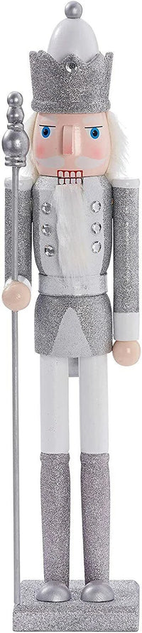 THE TWIDDLERS - Large Silver Christmas Nutcracker Soldier Ornament, 50cm