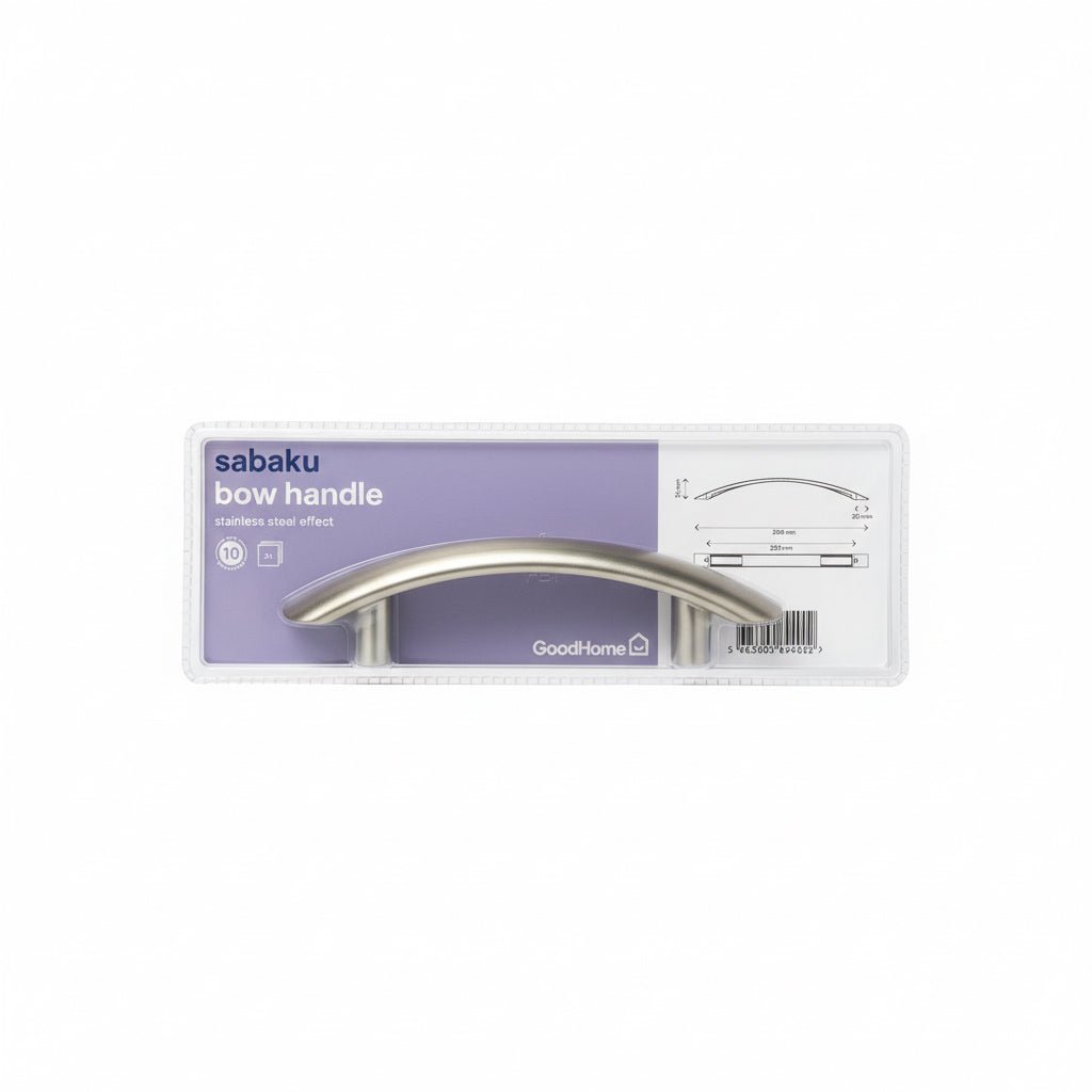 Sabaku Stainless Steel Effect Bow Handle Set - 2 handles - liquidation.store