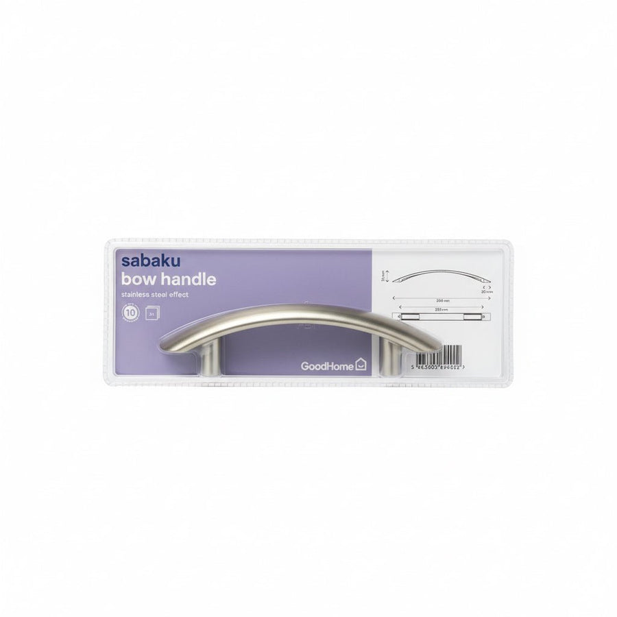 Sabaku Stainless Steel Effect Bow Handle Set - 2 handles - liquidation.store
