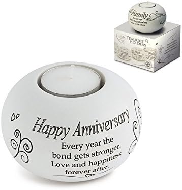 Said with Sentiment Happy Anniversary Tealight Holder - liquidation.store