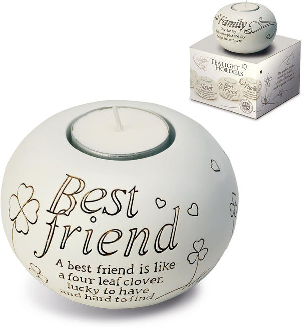 Said with sentiment Tealight Holder - Best Friend - liquidation.store
