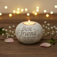 Said with sentiment Tealight Holder - Best Friend - liquidation.store