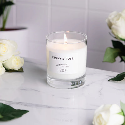 Lunar Oceans Peony & Rose Scented Candle - 200g