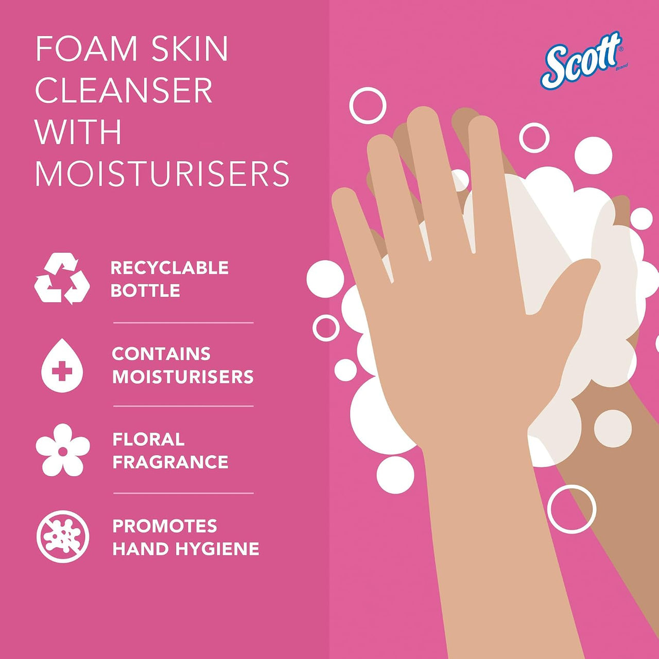 Scott Essentials Foam Everyday Hand Cleanser 200ml x 12 - liquidation.store