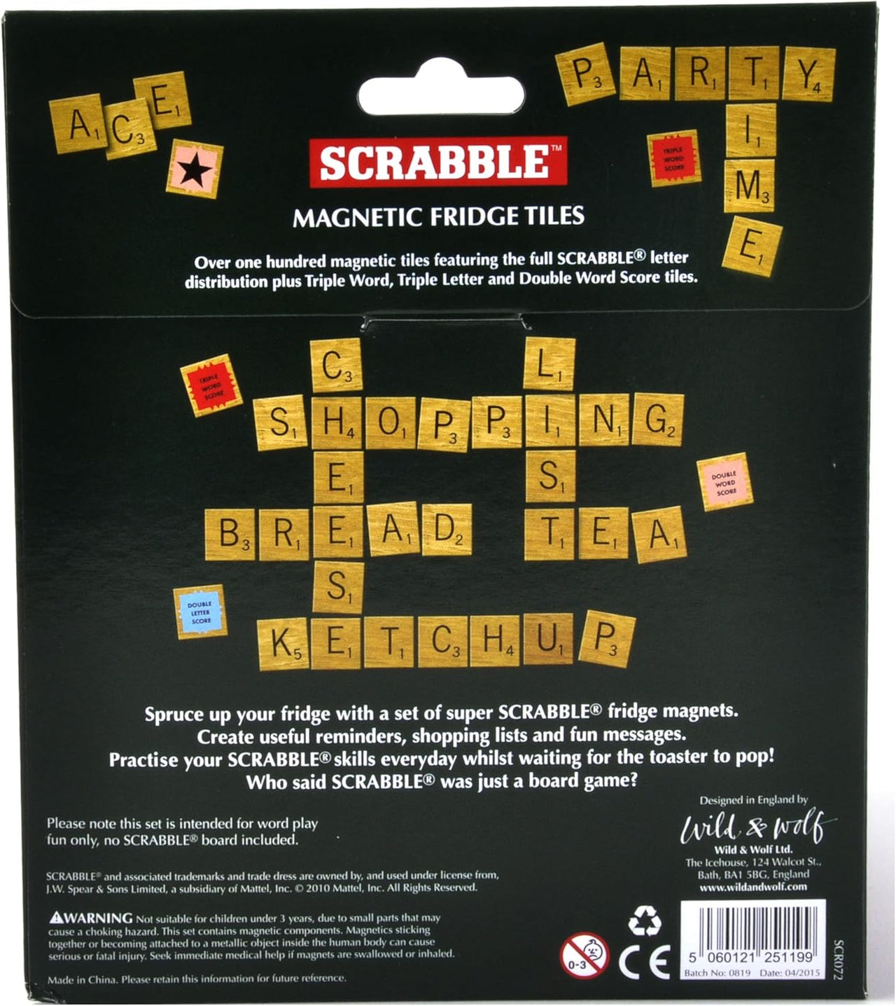 Scrabble Fridge Magnet Tiles - 100+ tiles - liquidation.store