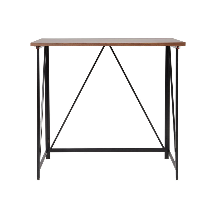 Seponi Ready assembled Matt walnut effect Folding Desk - liquidation.store