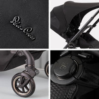 Thumbnail for Silver Cross | Dune Compact Folding Carrycot - Space Black - liquidation.store