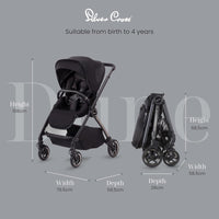 Thumbnail for Silver Cross Dune Pushchair Travel Stroller Newborns - 4yrs - Space - liquidation.store