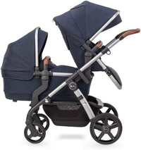 Thumbnail for Silver Cross Wave Indigo Tandem Carrycot with Hood and Apron - liquidation.store