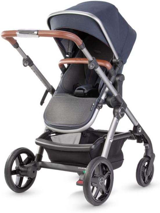 Silver Cross Wave Pram Pushchair with Tandem - Indigo - liquidation.store