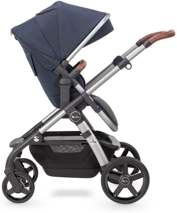 Silver Cross Wave Pram Pushchair with Tandem - Indigo - liquidation.store