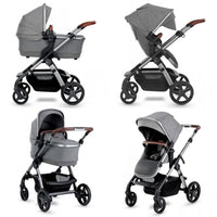 Thumbnail for Silver Cross Wave Pram Pushchair with Tandem - Zinc - liquidation.store