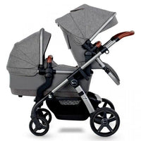 Thumbnail for Silver Cross Wave Zinc Tandem Carrycot with Hood and Apron - liquidation.store