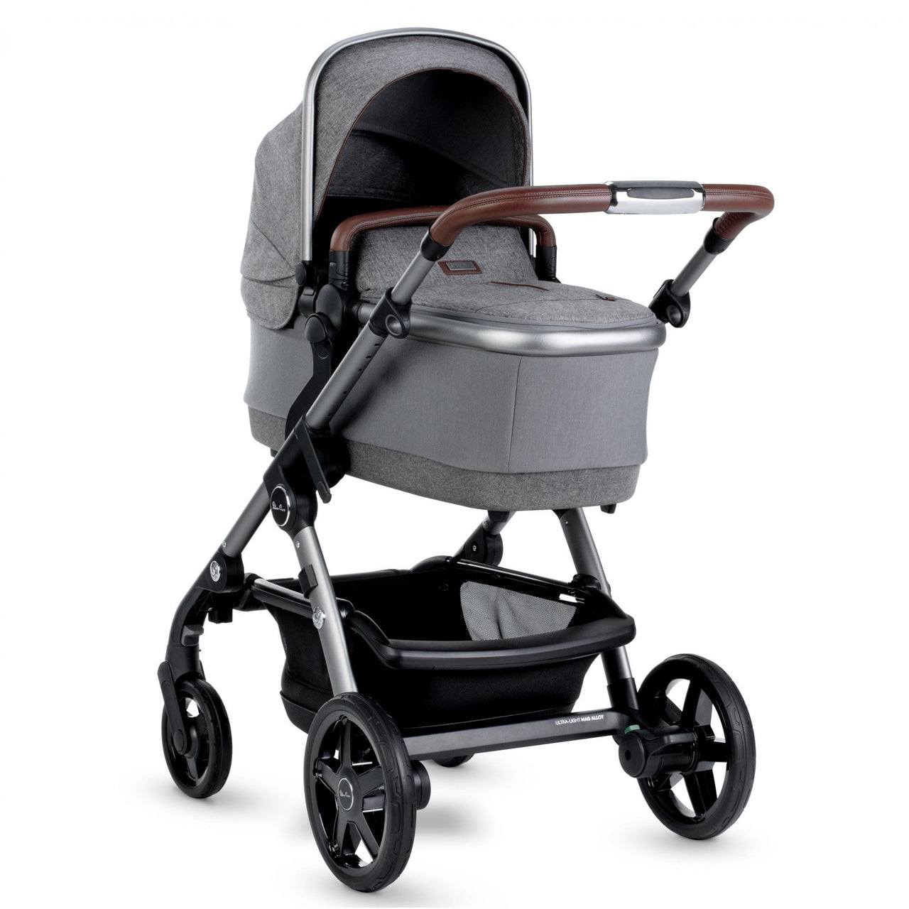 Silver Cross Wave Zinc Tandem Carrycot with Hood and Apron - liquidation.store