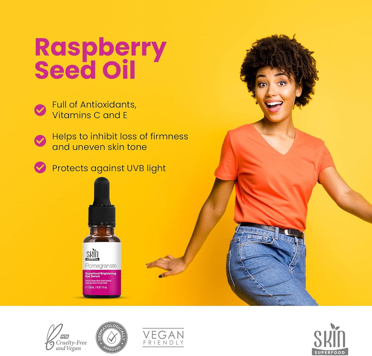 Skin Superfood Pomegranate Superfood Brightening Eye Serum 15ml - liquidation.store