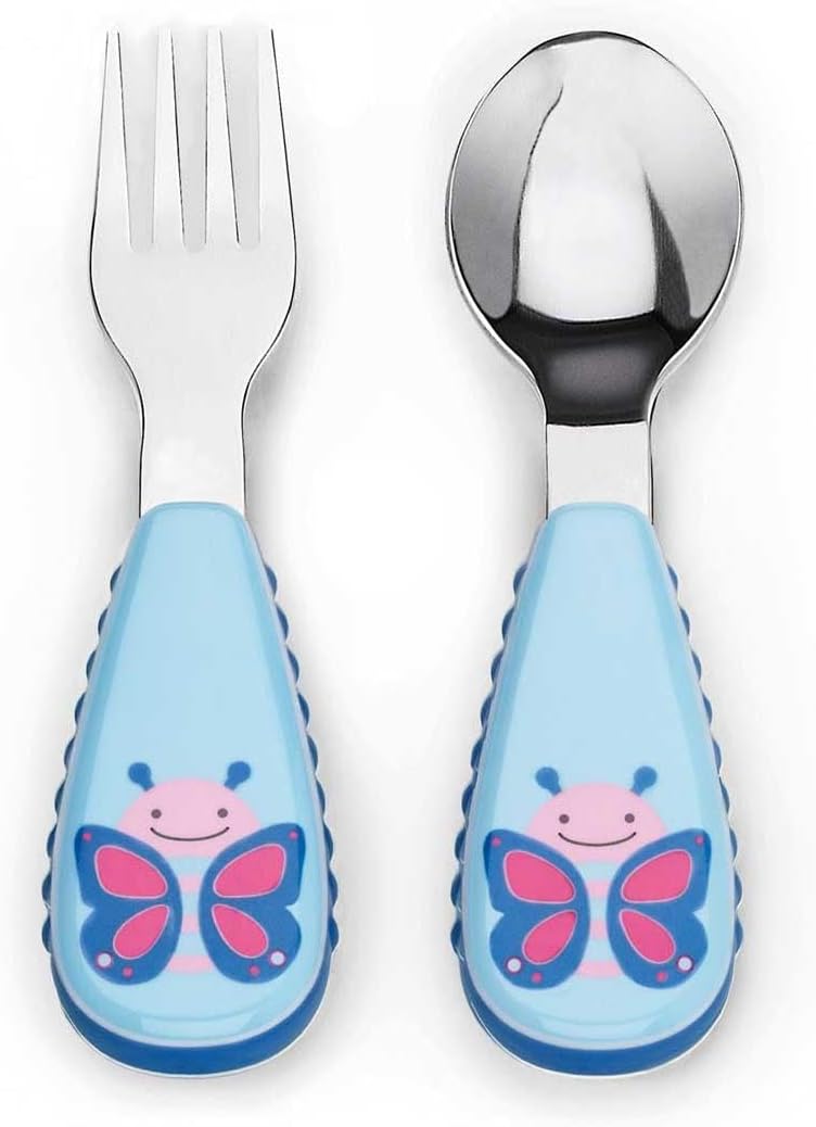 Skip Hop Zoo - tensil Fork and Spoon (Butterfly) - liquidation.store