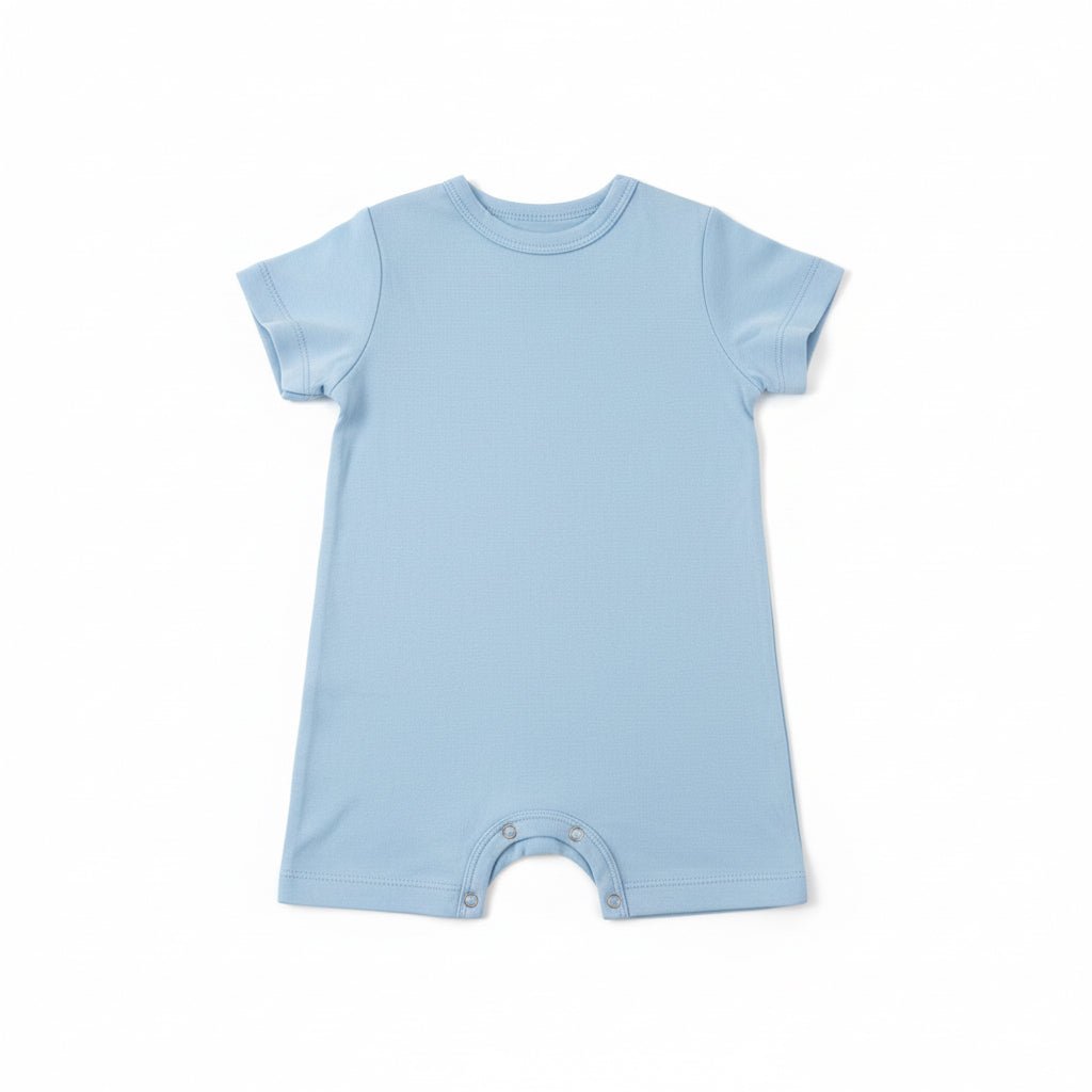 Sky Blue Short Baby Romper (Various Sizes) - liquidation.store