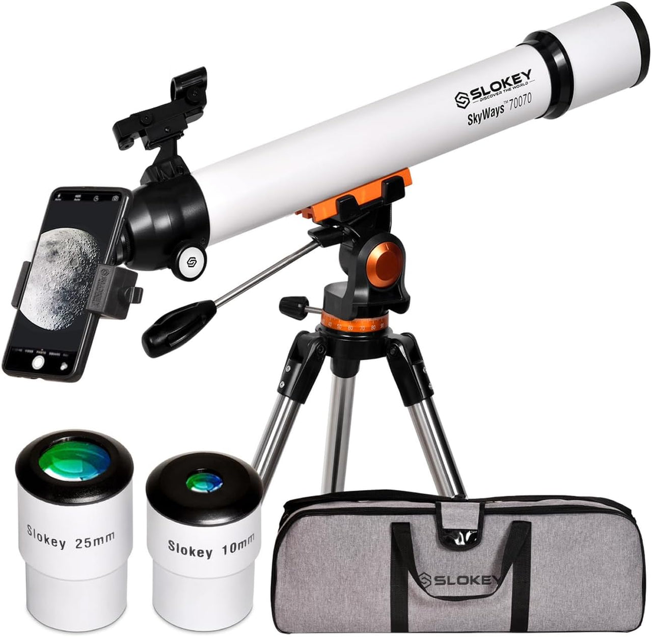 Skyways 70070 Astronomy Telescope Beginners - White - liquidation.store