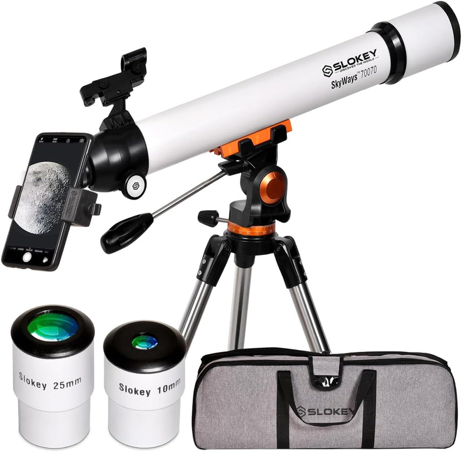 Skyways 70070 Astronomy Telescope Beginners - White - liquidation.store