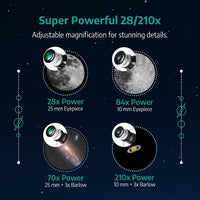 Thumbnail for Skyways 70070 Astronomy Telescope Beginners - White - liquidation.store