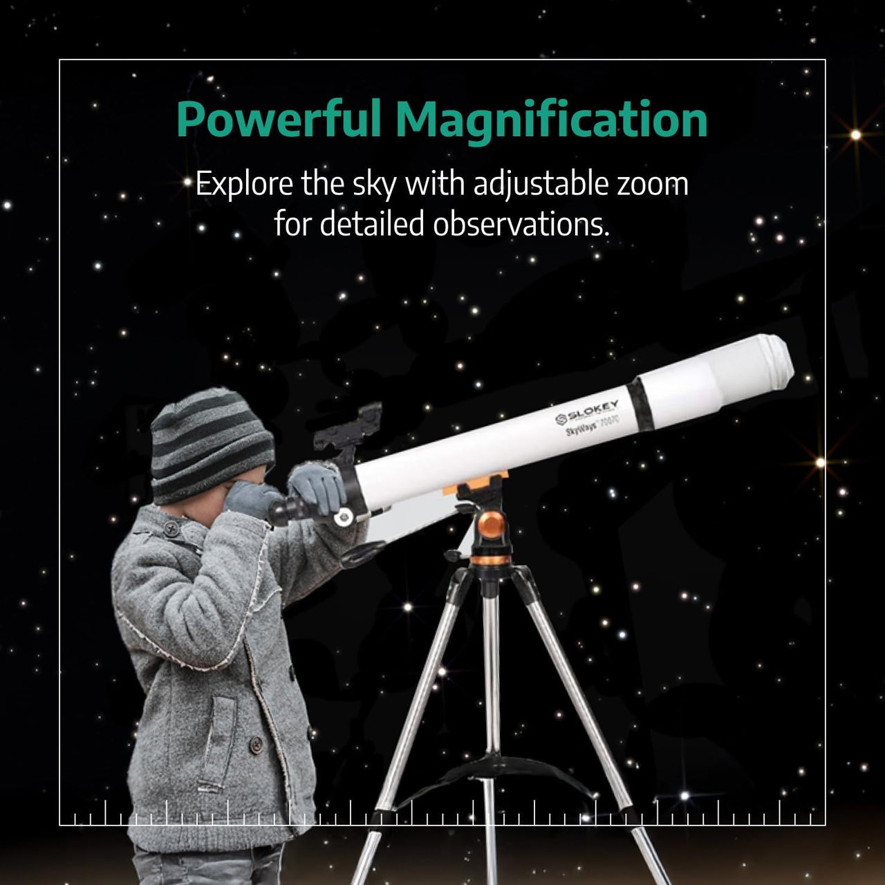 Skyways 70070 Astronomy Telescope Beginners - White - liquidation.store