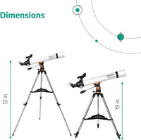 Thumbnail for Skyways 70070 Astronomy Telescope Beginners - White - liquidation.store