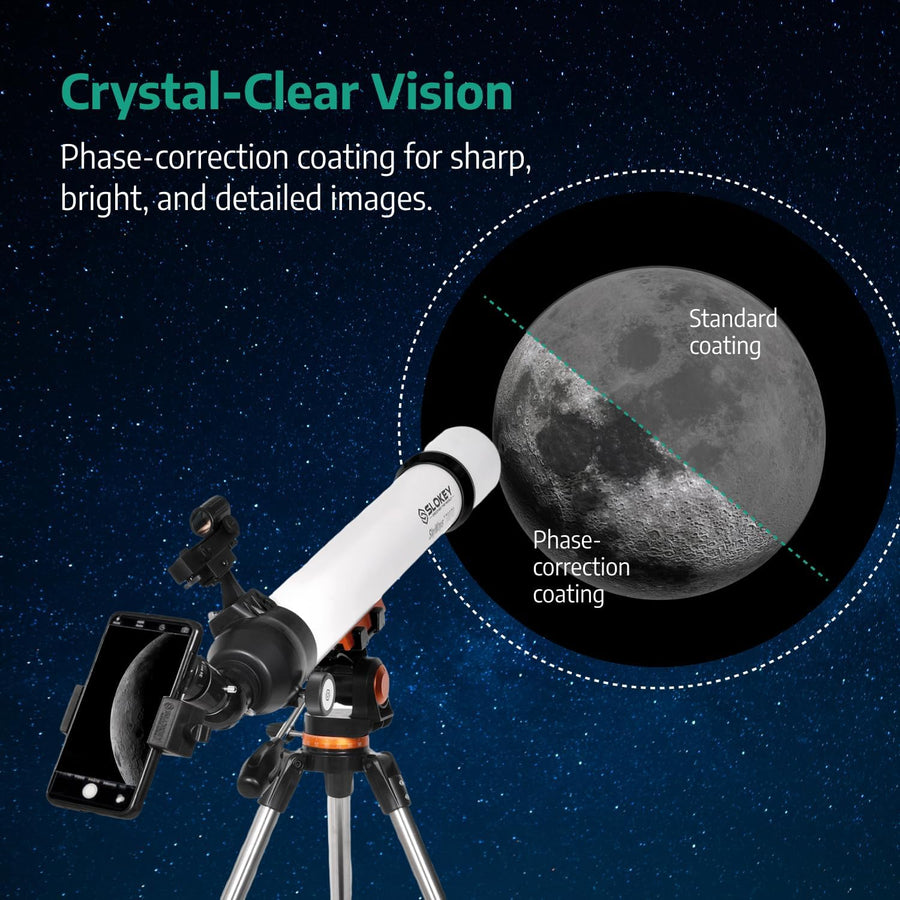 Skyways 70070 Astronomy Telescope Beginners - White - liquidation.store