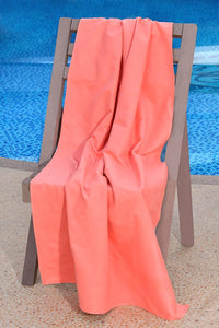 Thumbnail for Sleepdown Large Soft Microfiber Beach Towel - Coral - liquidation.store