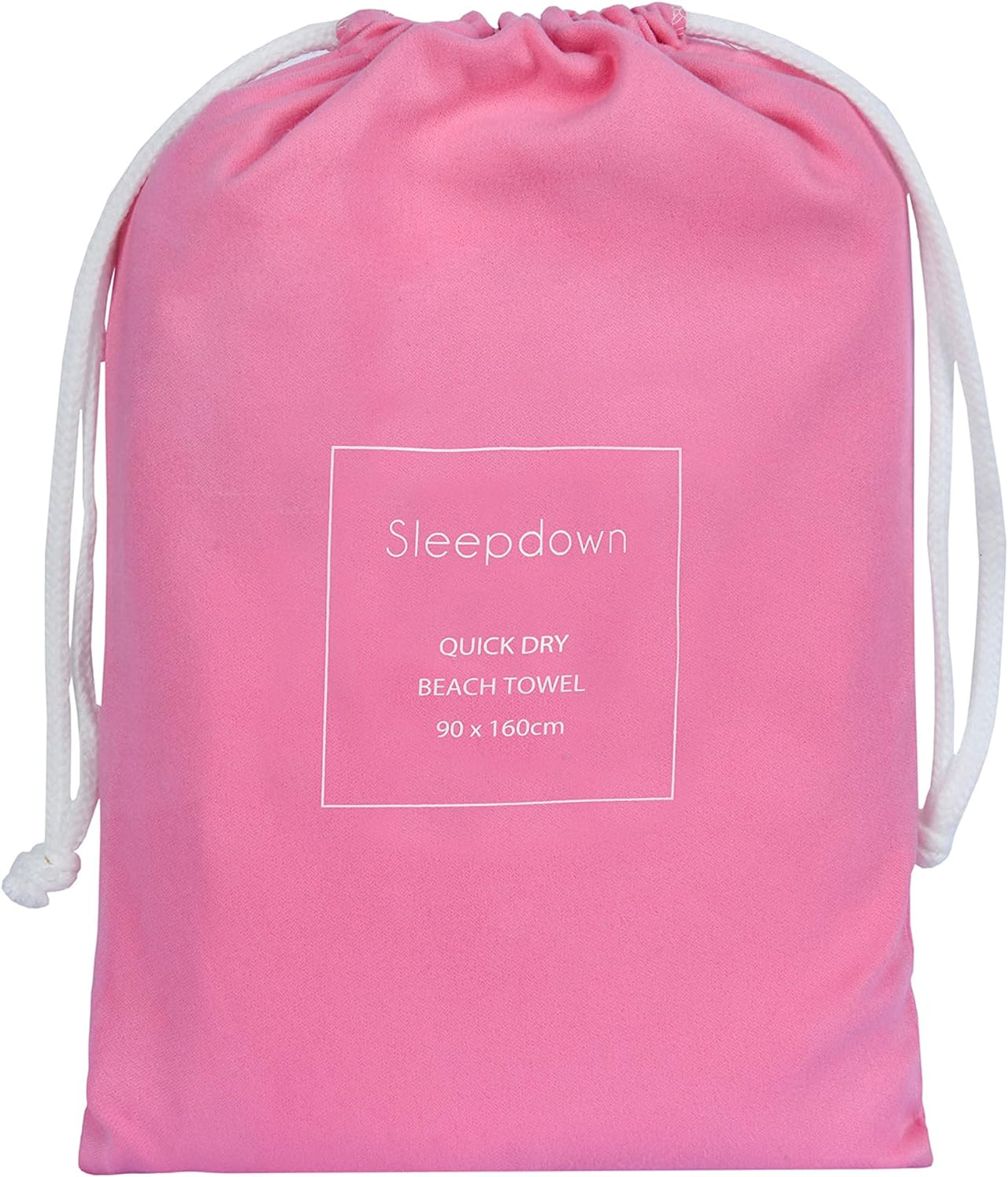 Sleepdown Plain Large Beach Towel With Bag - liquidation.store