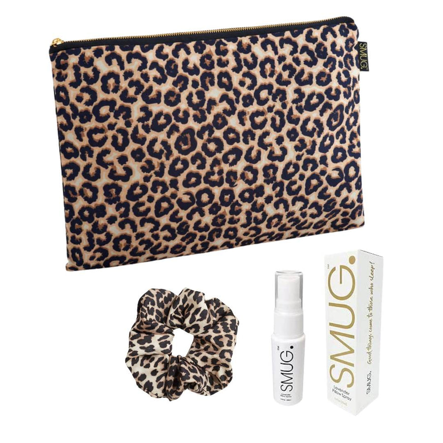 SMUG Makeup & Beauty Accessories Bag - Leopard Print - liquidation.store