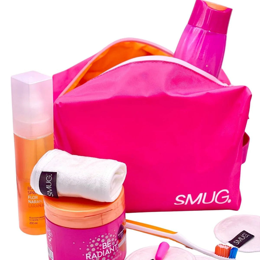 SMUG Wash Bag - Bright Pink - liquidation.store