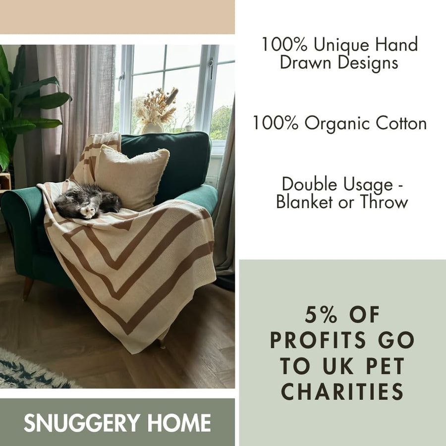 Snuggery Athenian Arches Throw Blanket - 180 x 125 cm - liquidation.store