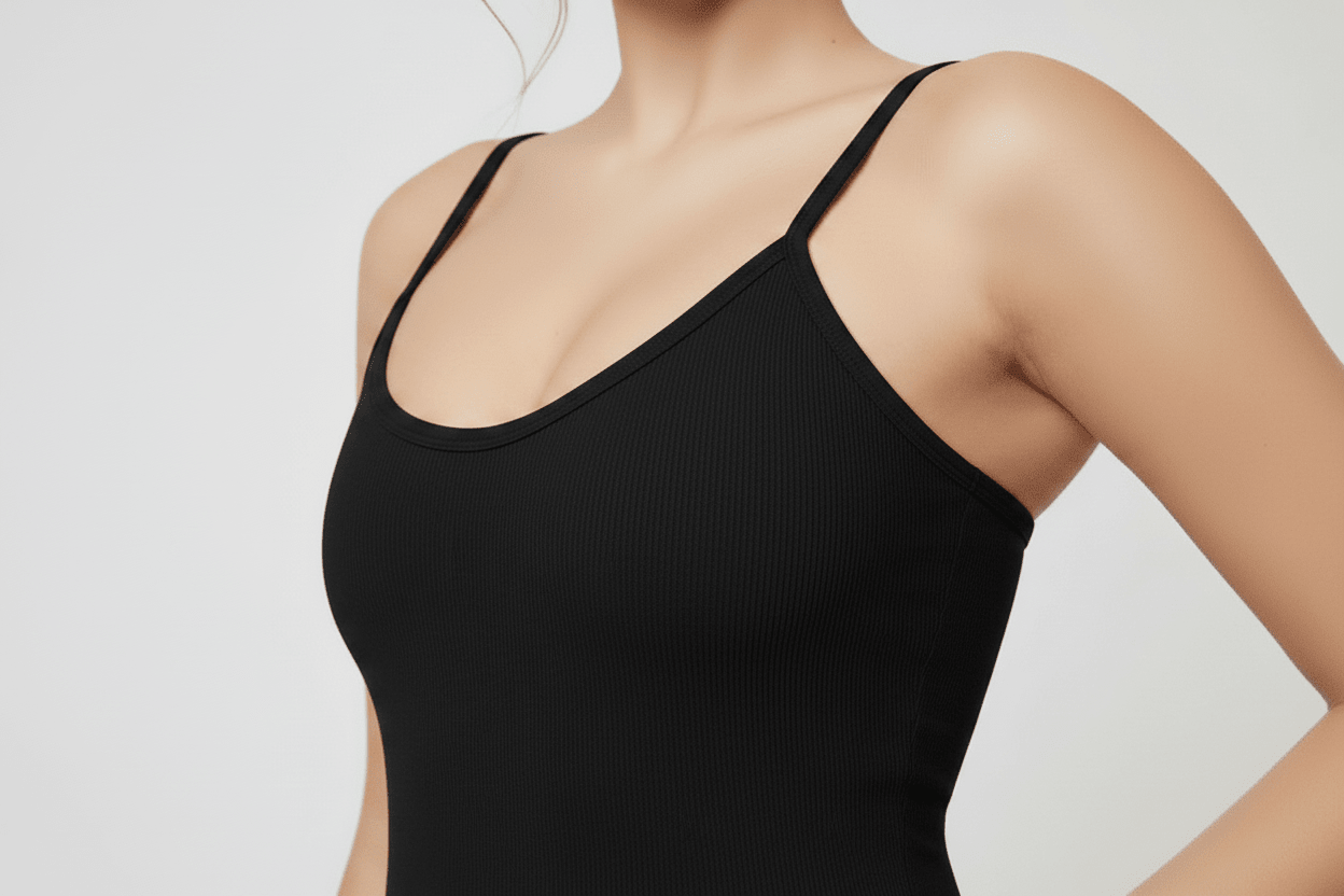 Snuggz Black Super Stretch Ribbed Waist Short Unitard (Various Sizes) - liquidation.store