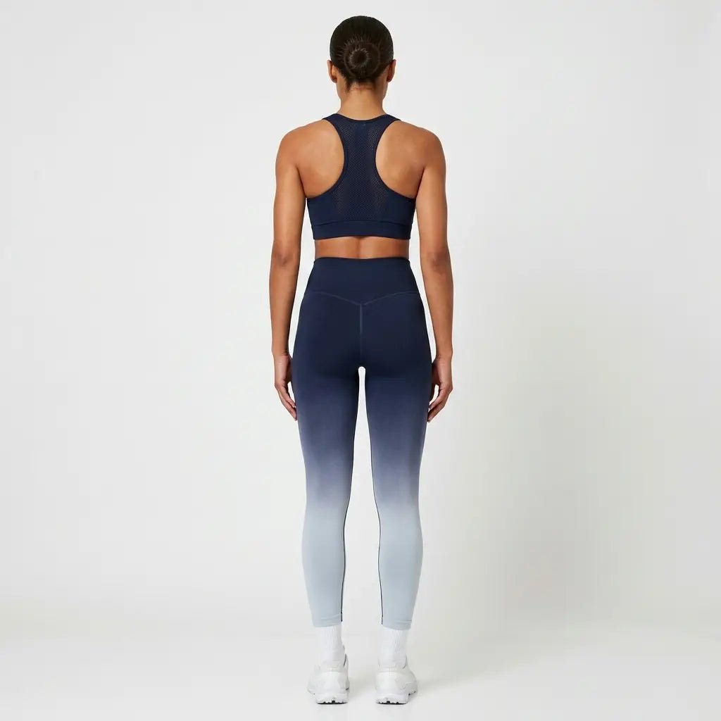 Snuggz Fit Super Stretch Tie Dye Sculpt Black/Grey Legging Bar Set - liquidation.store