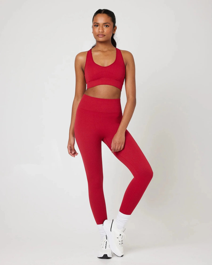 Snuggz Fit Super Stretch V Neck Bar and Legging Berry Set (Various Sizes) - liquidation.store