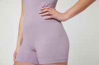 Snuggz Lilac Super Stretch Ribbed Waist Short Unitard (Various Sizes) - liquidation.store