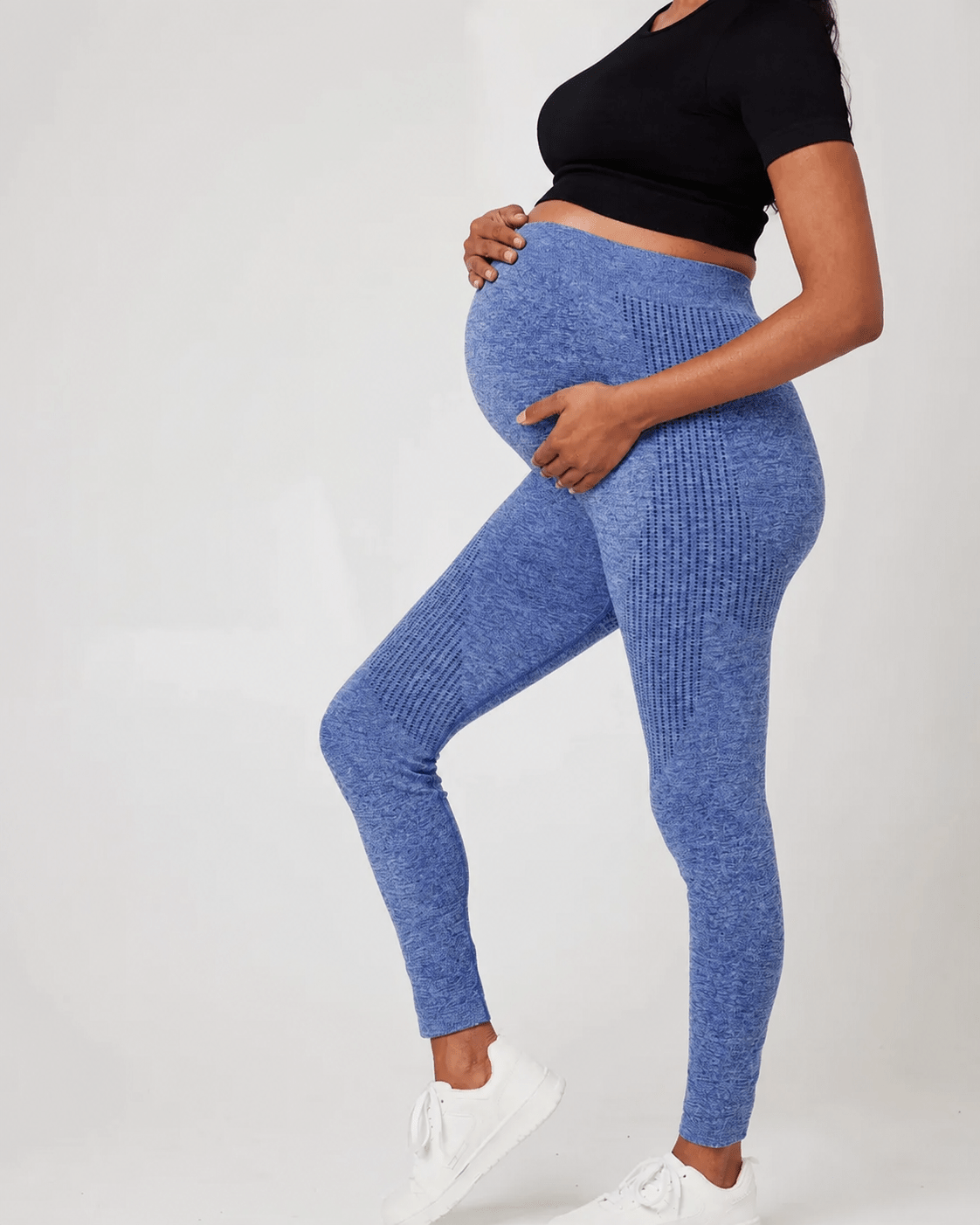Snuggz Maternity - Sculpt Legging Blue Marl (11030) - liquidation.store