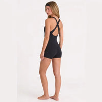 SnuggzFit Black Cross Back Short Unitard (Various Sizes) - liquidation.store