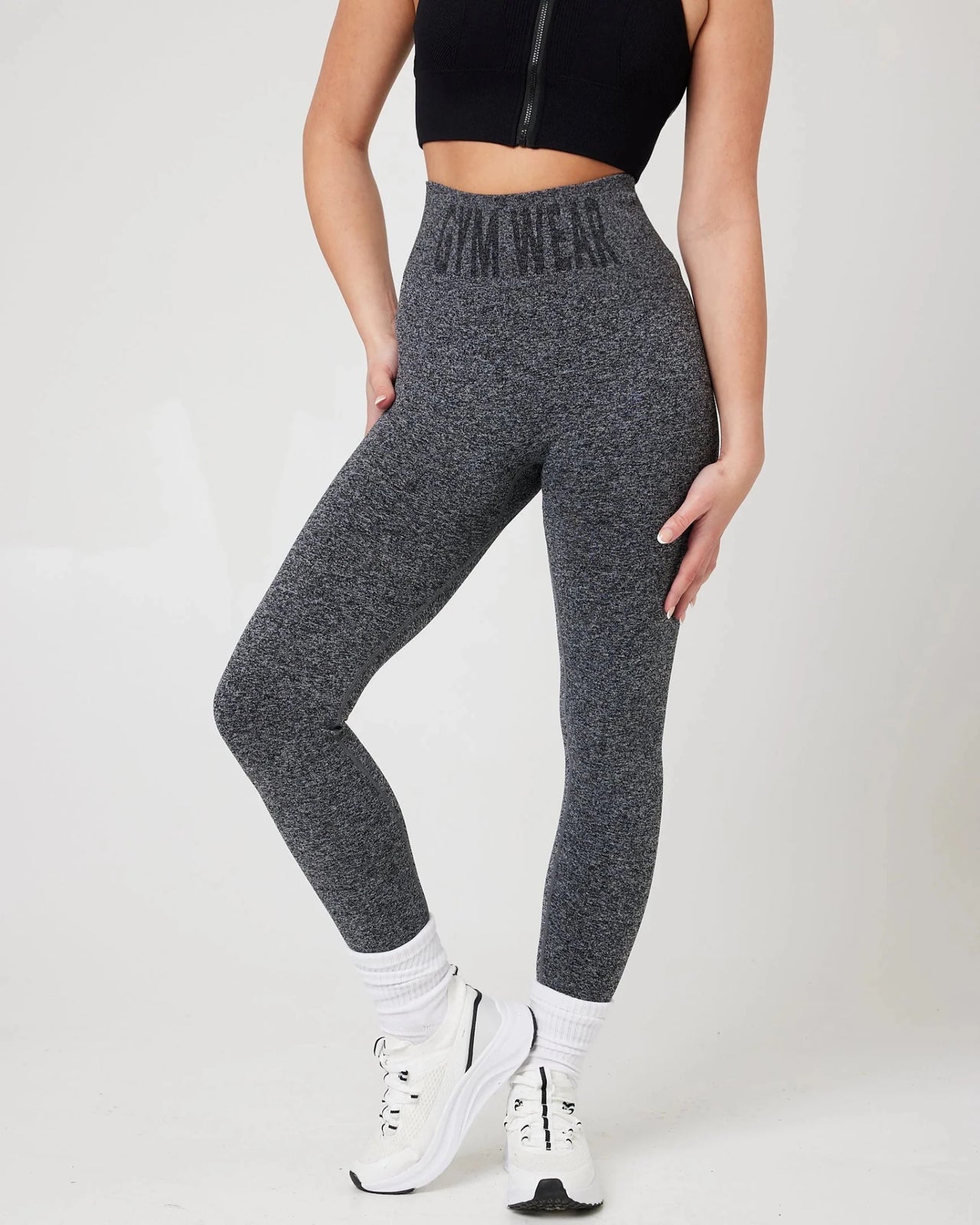SnuggzFit Sculpt High-Waisted Leggings in Grey Marl