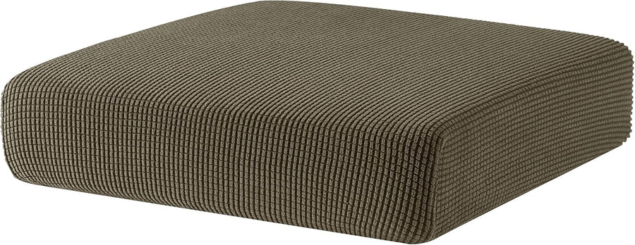 Sofa Seat Cushion Covers Stretch Protective Polyester Fabric (1 Seater - Olive) - liquidation.store