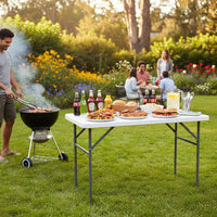 Solid Top Folding Camping Event Table 4ft - liquidation.store